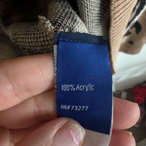 Apt 9 leopard animal print long sleeve open long cardigan sweater size Large - Picture 5 of 5